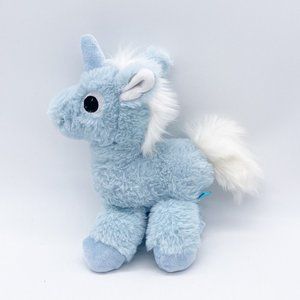 Manhattan Toy Baby Unicorn Blue White 9” Stuffed Animal Toy Plush